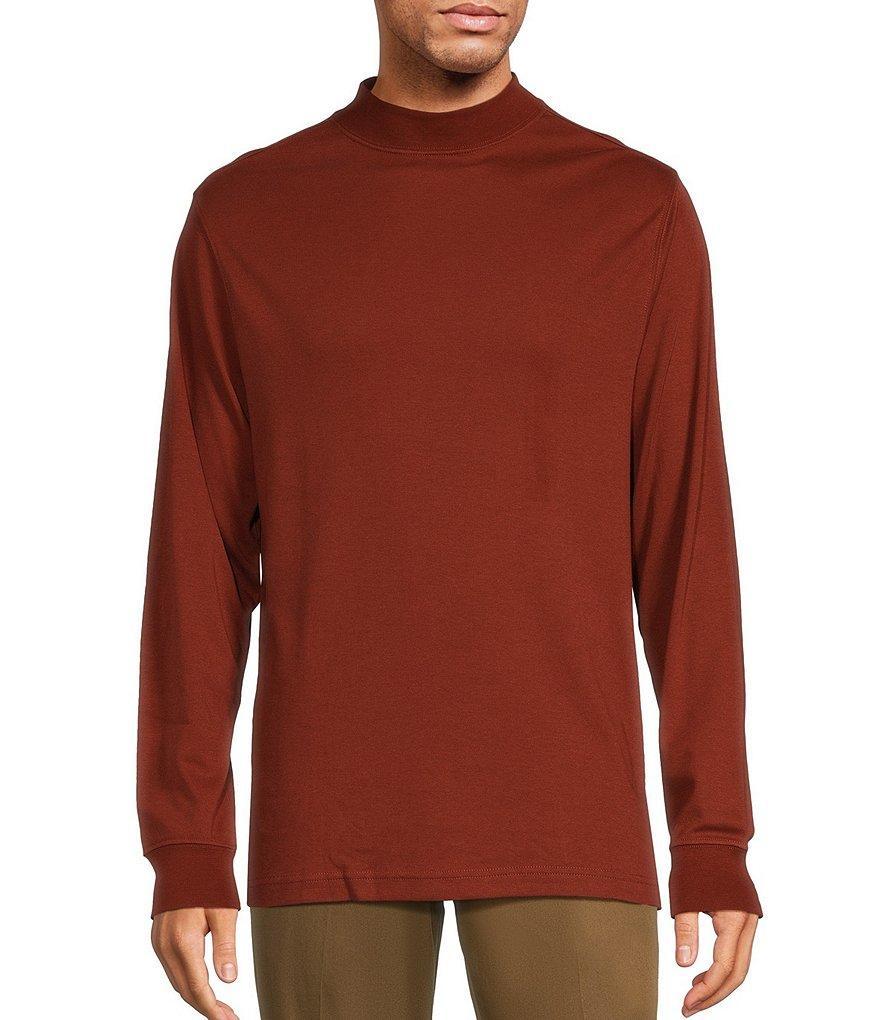 Roundtree & Yorke Long Sleeve Solid Mock Neck Pullover Product Image