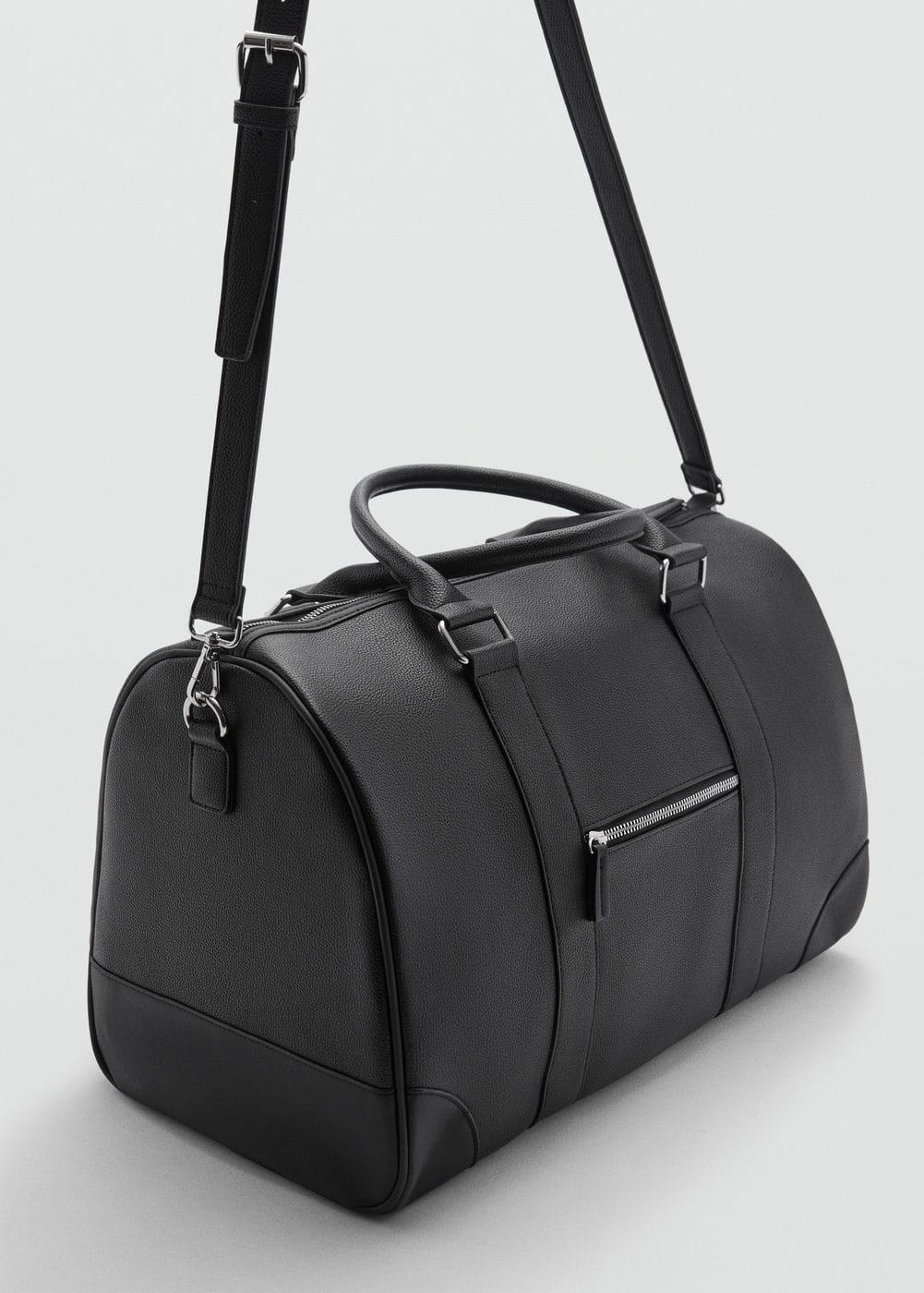 MANGO MAN - Patent leather-effect bowling bag - One size - Men Product Image