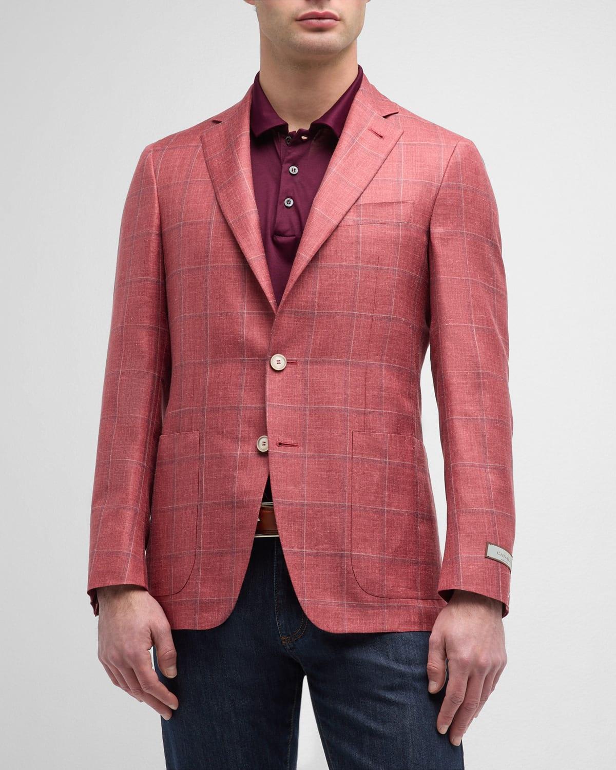 Mens Windowpane Sport Coat Product Image