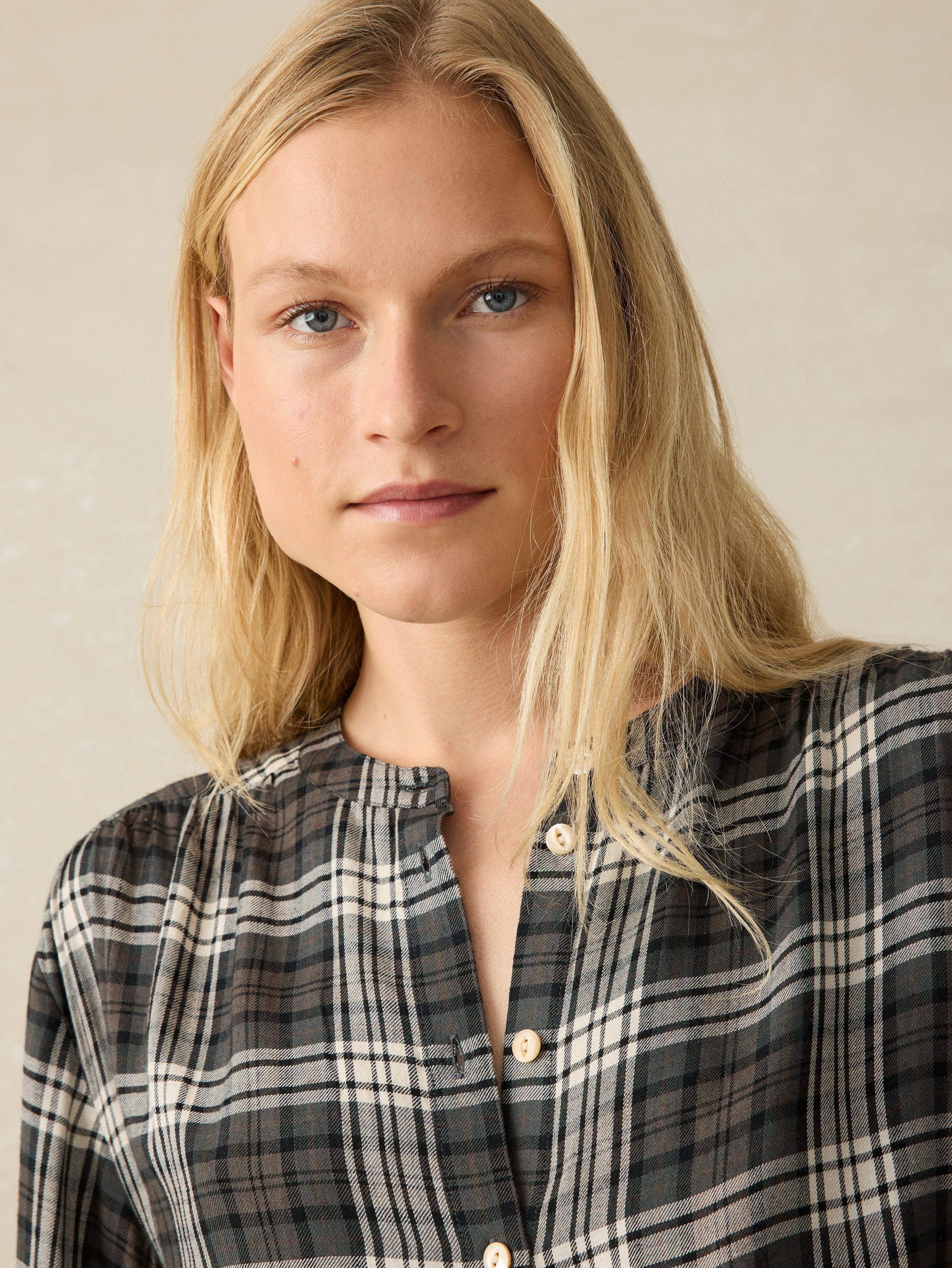 Drift Blouse - Timberwood Plaid Female Product Image