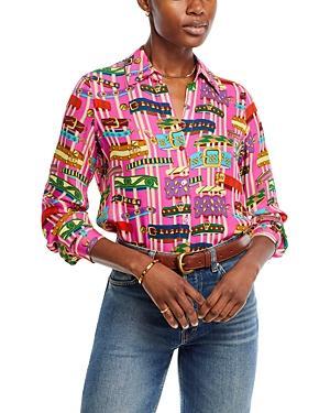 LAgence Nina Silk Printed Blouse Product Image