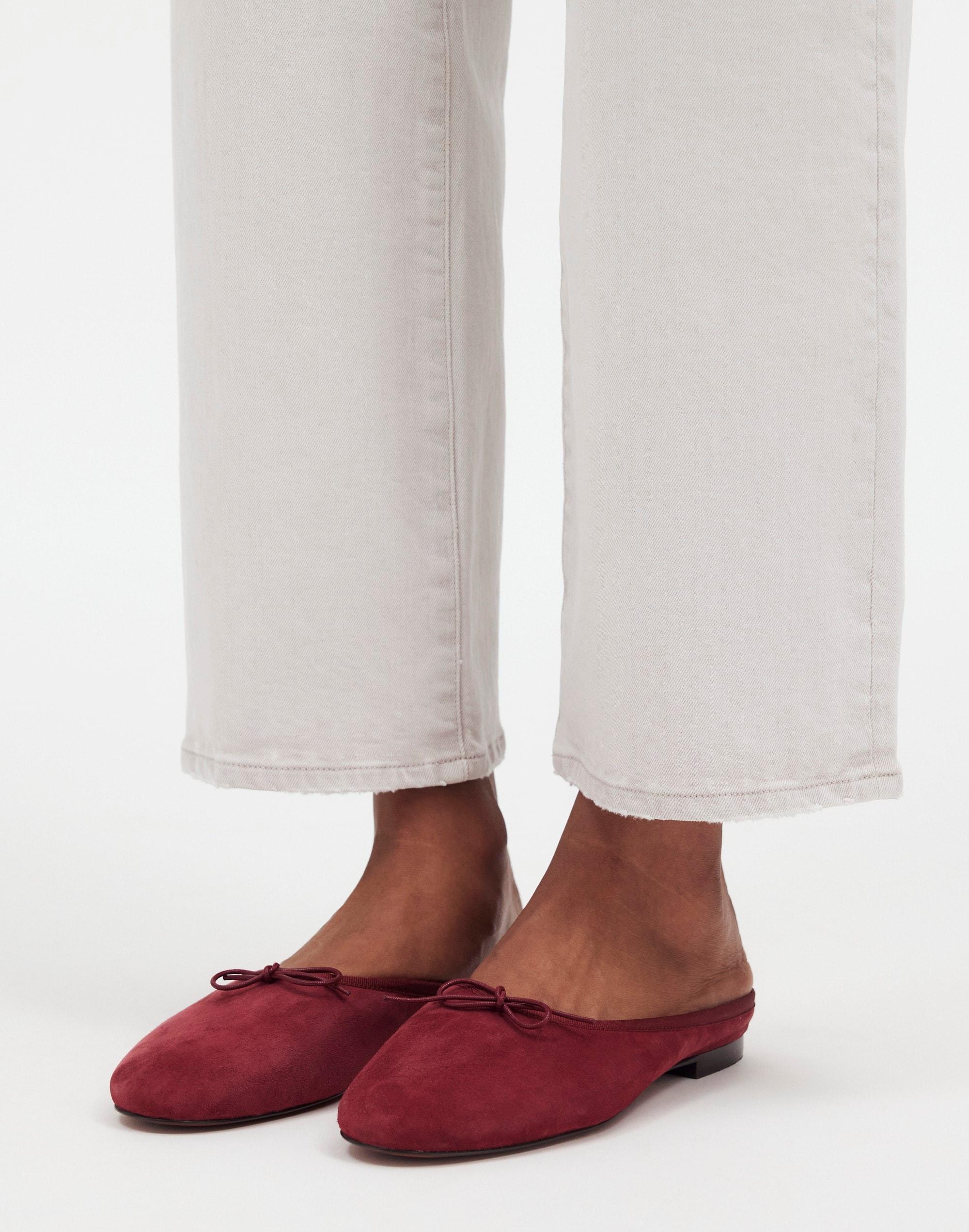 The April Ballet Flat Mule in Suede Product Image