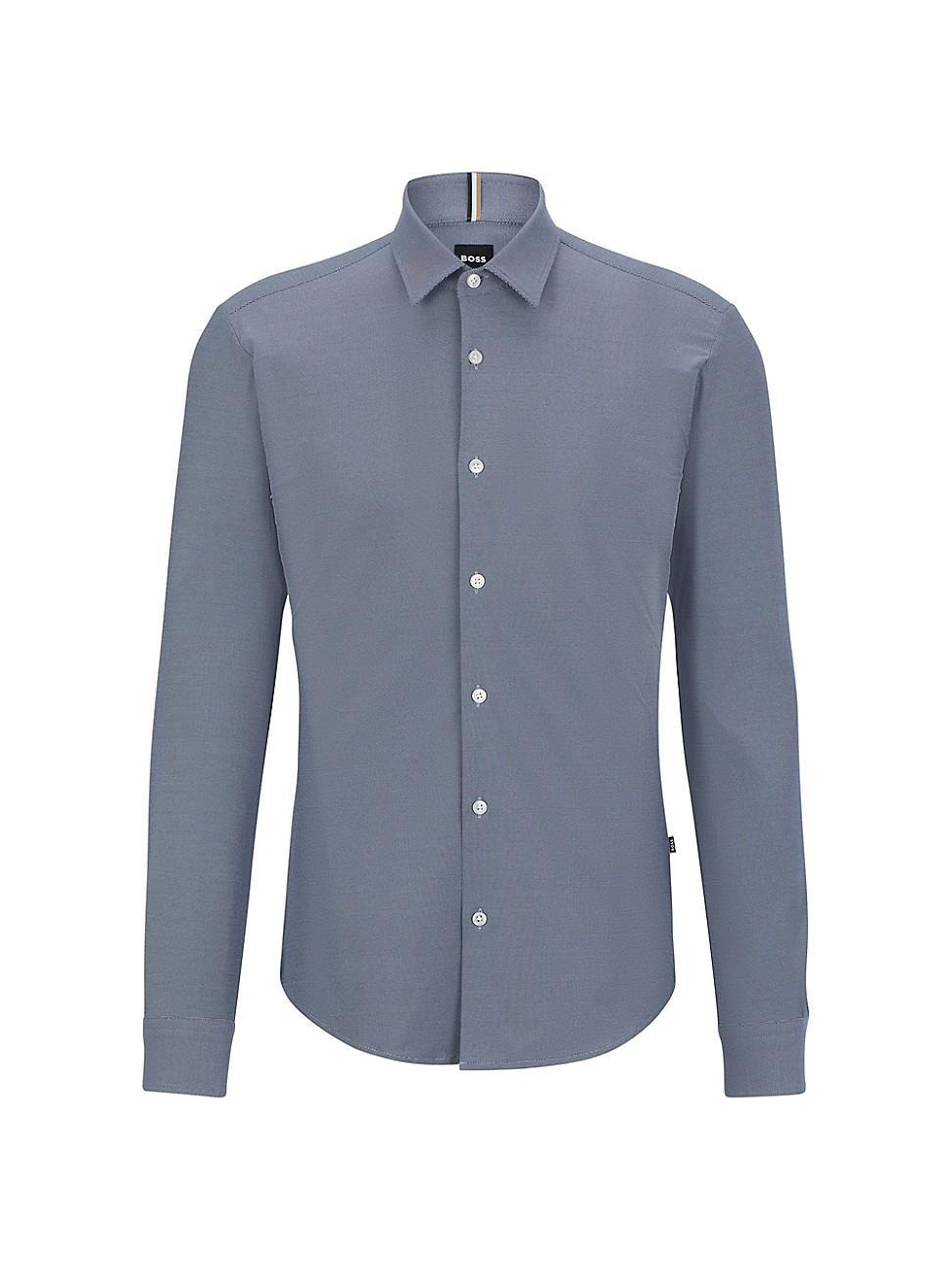 Mens Slim-Fit Shirt In Performance-Stretch Jersey Product Image