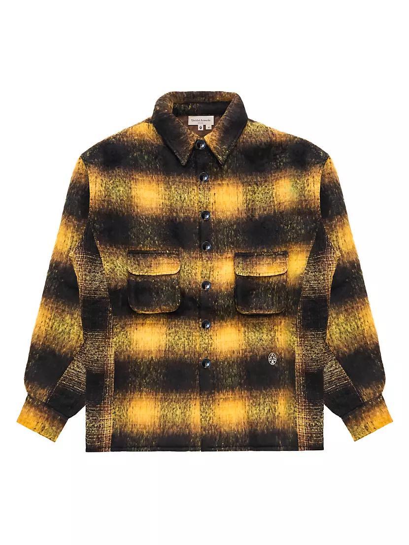 The Beginning Is The End Mohair Check Overshirt Product Image