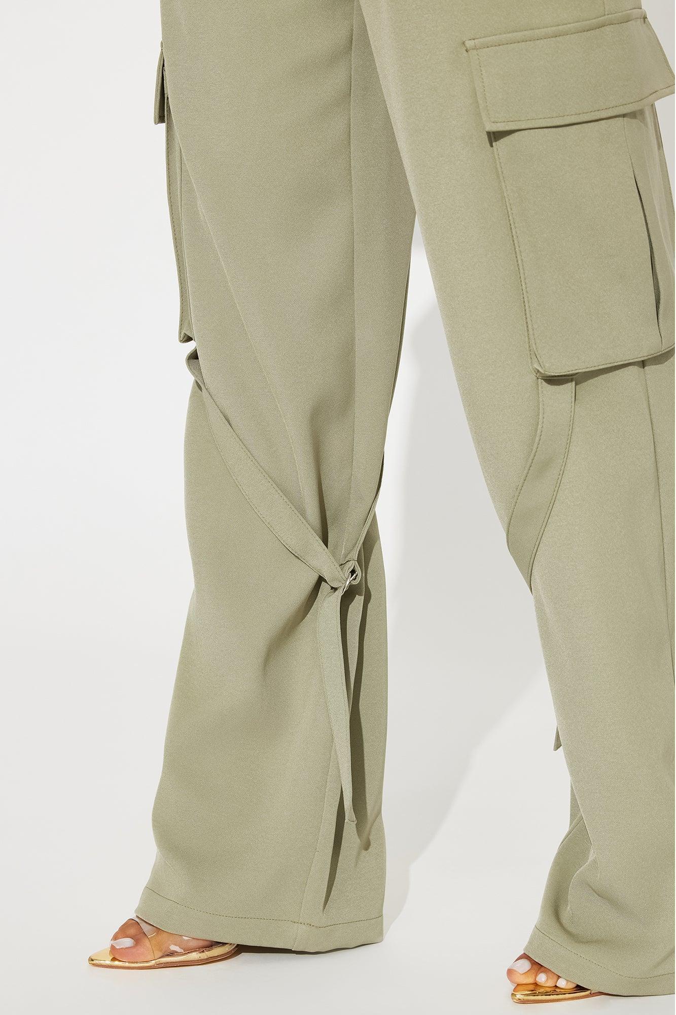 Isabella Cargo Trouser - Olive Product Image