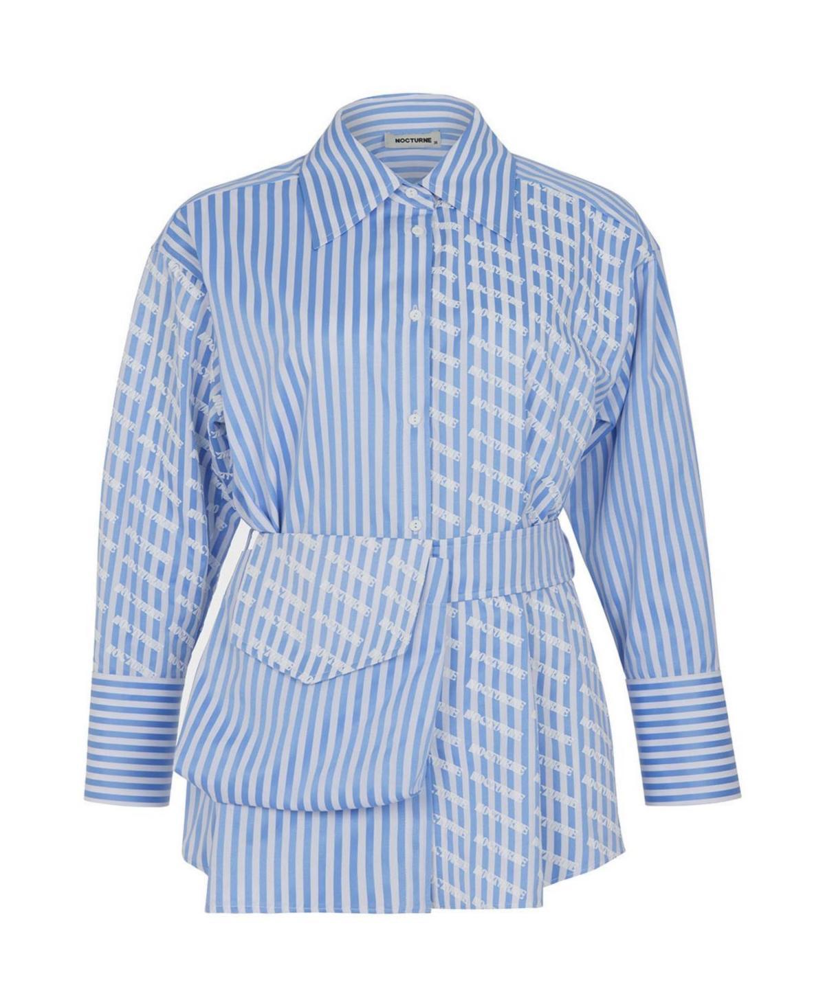 Nocturne Womens Striped Long Sleeved Shirt product image