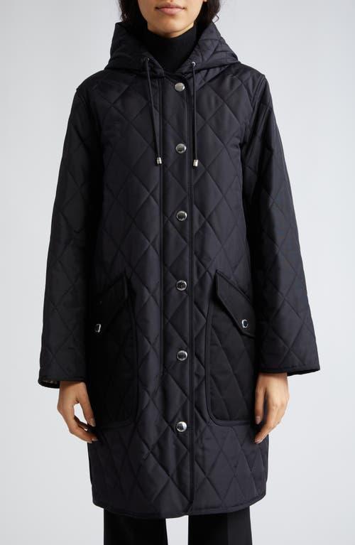 burberry Roxby Quilted Hooded Long Jacket Product Image