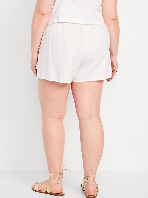 High-Waisted Wrap-Front Mini Skort Product Image