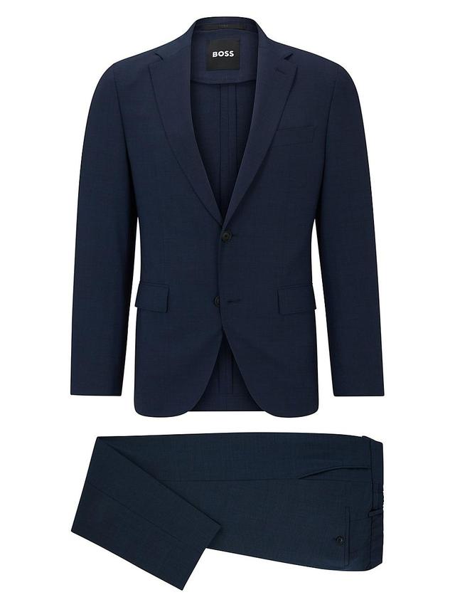 Mens Slim-Fit Suit in Micro-Patterned Performance-Stretch Cloth Product Image