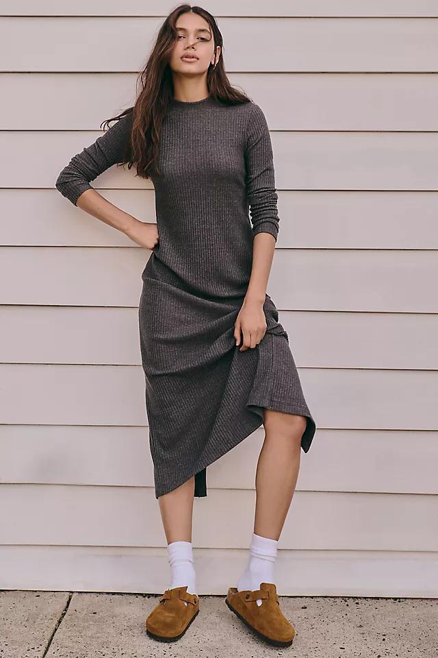 Velvet by Graham & Spencer Liz Long-Sleeve Ribbed Midi Dress Product Image