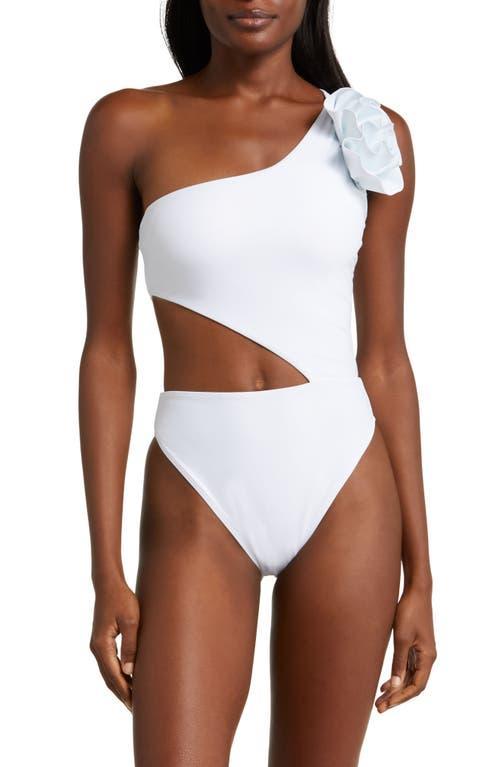 Ramy Brook Nyomi Ruffle Cutout One-Piece Swimsuit Product Image