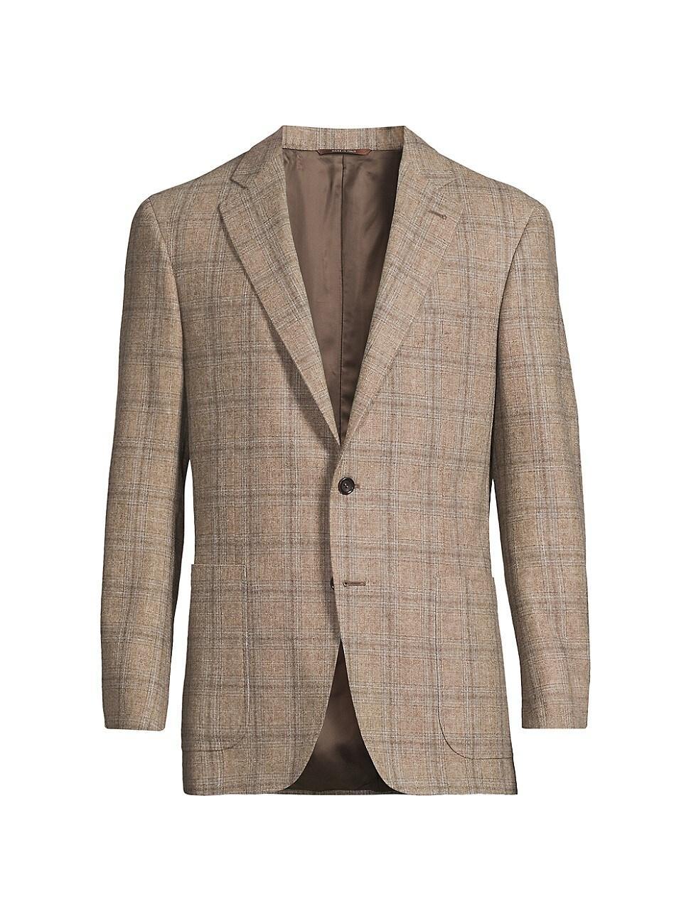 Mens Kei Plaid Wool-Cashmere Sportcoat Product Image