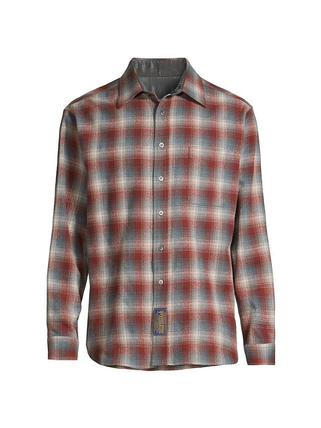 Mens Plaid Wool Shirt Product Image