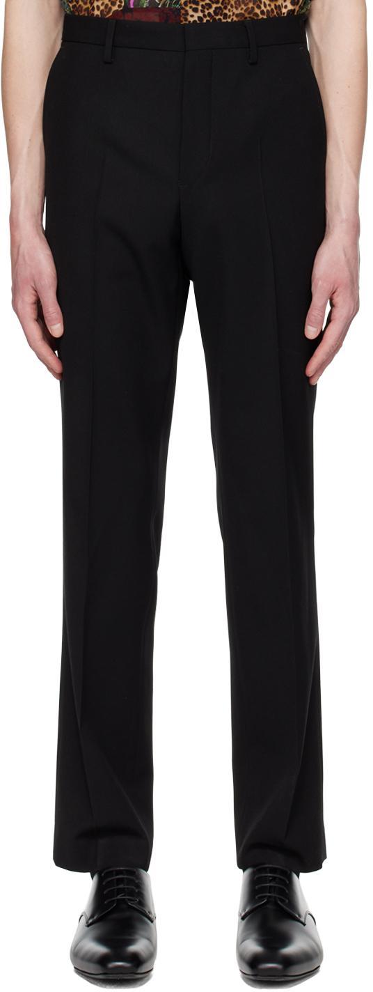 Black Creased Trousers In Black 900 Product Image