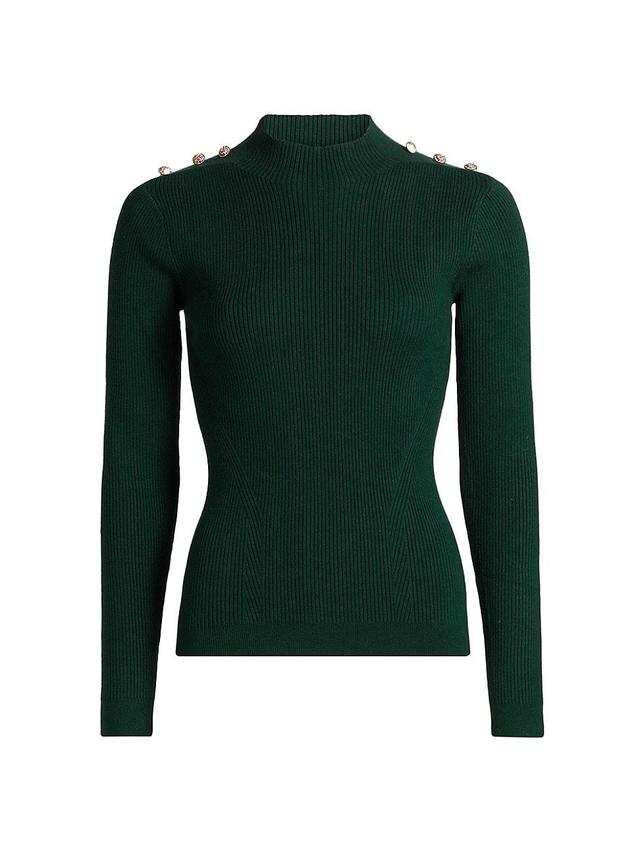 Womens The Yana Rib-Knit Mock-Turtleneck Sweater Product Image