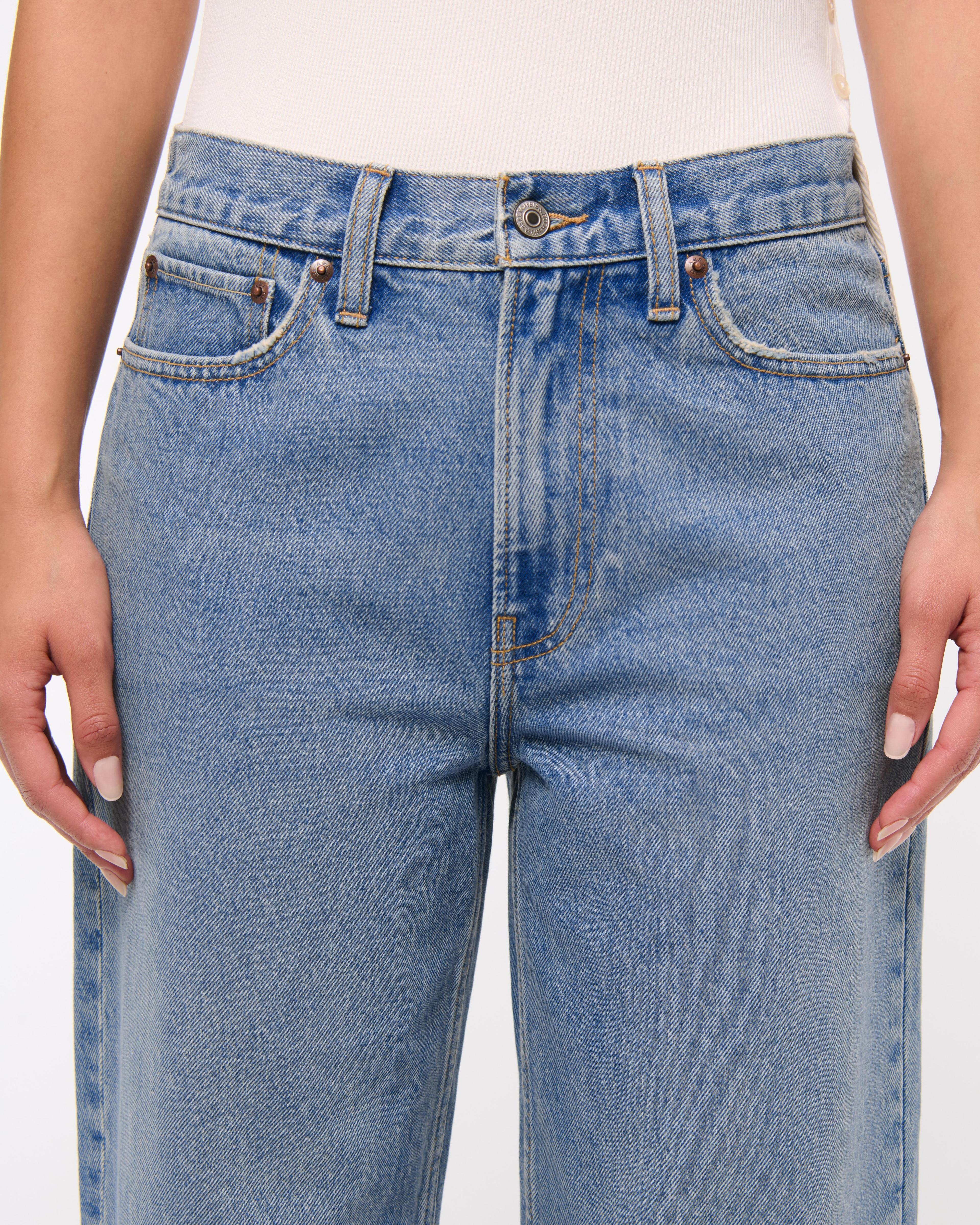 Mid Rise Cropped Slouchy Jean Product Image