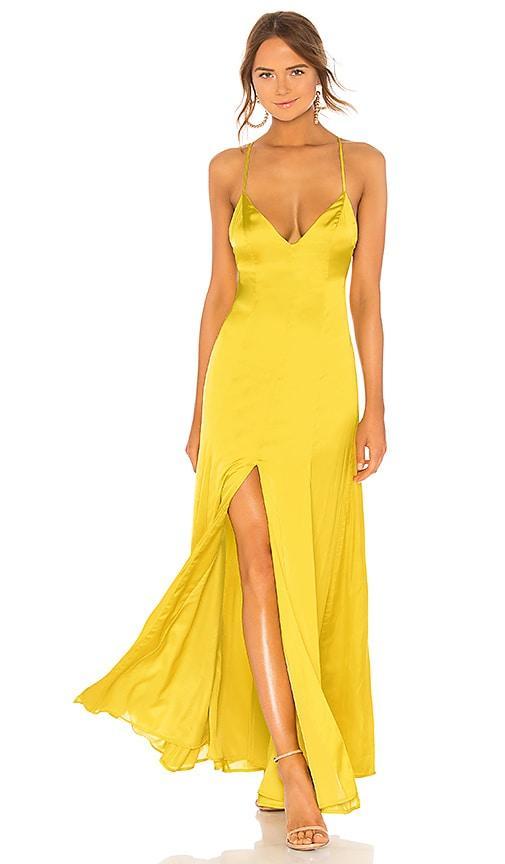 Lovers and Friends Bermuda Dress in Chartreuse Green Product Image