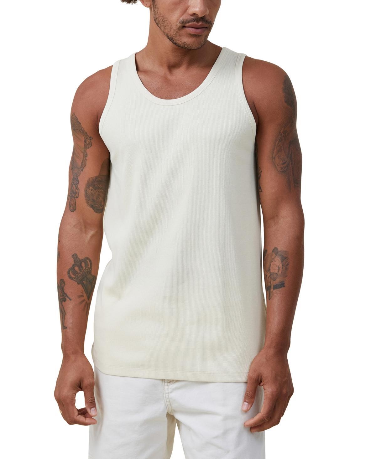 Cotton On Mens Loose Fit Rib Tank Top Product Image