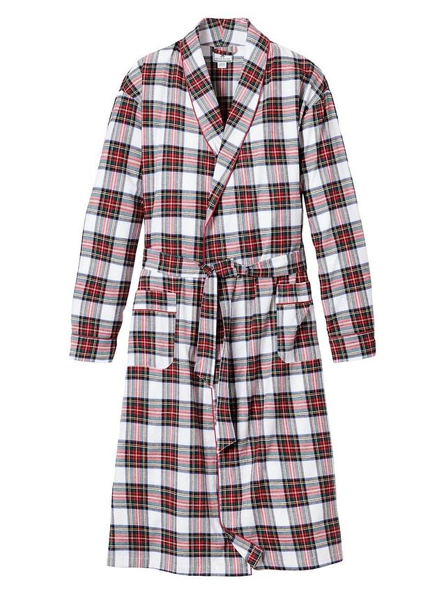 Mens Balmoral Plaid Tie-Waist Robe Product Image