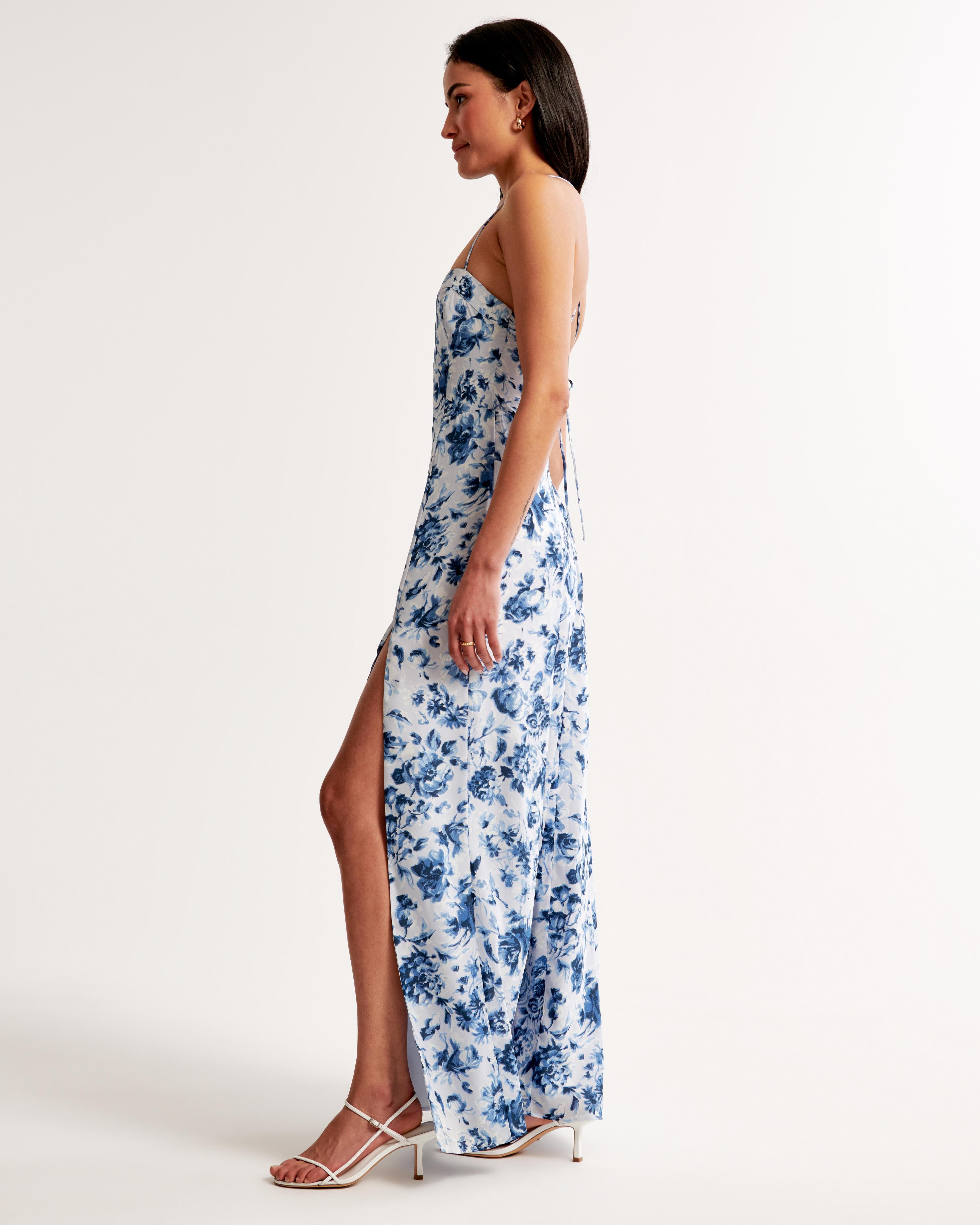 The A&F Camille Tie-Back Maxi Dress Product Image