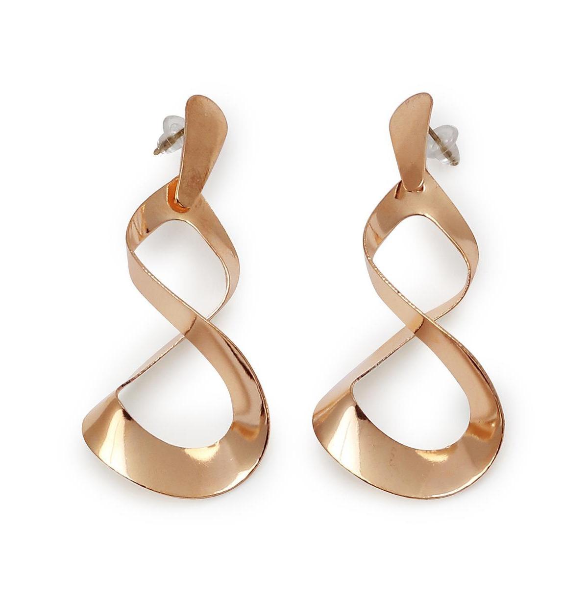 Sohi Womens Swirl Drop Earrings Product Image