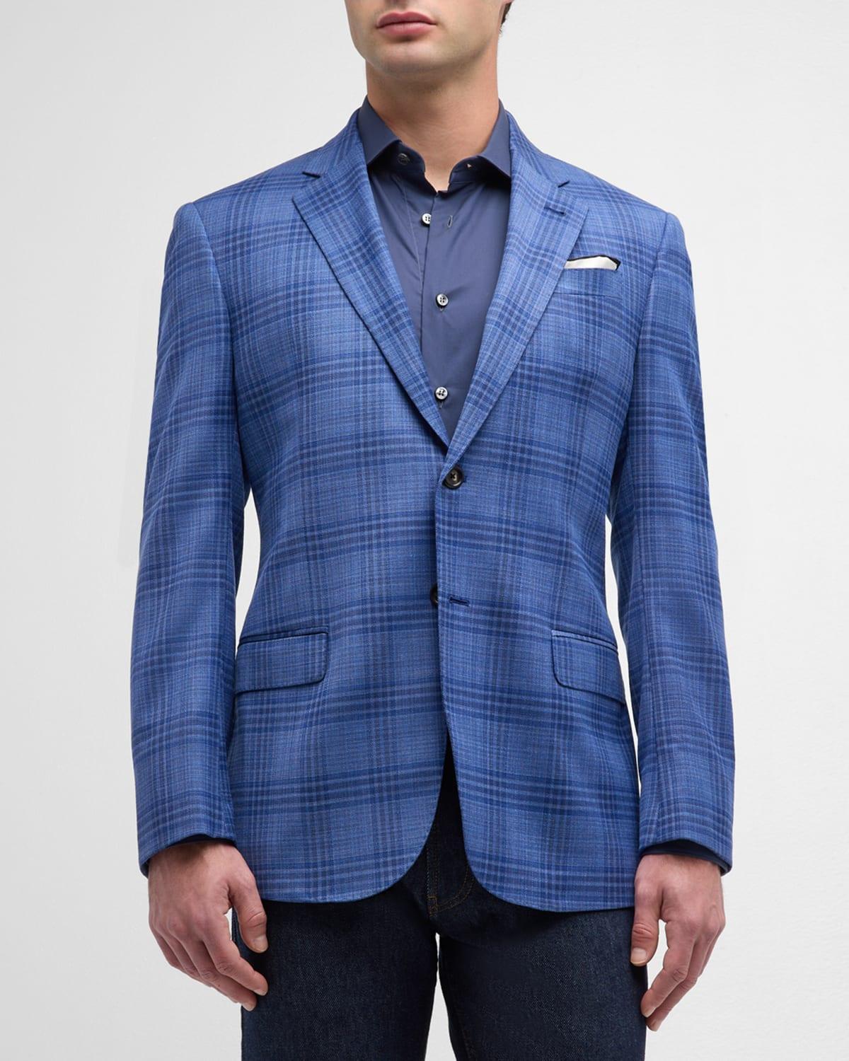 Mens Plaid Virgin Wool Sportcoat Product Image