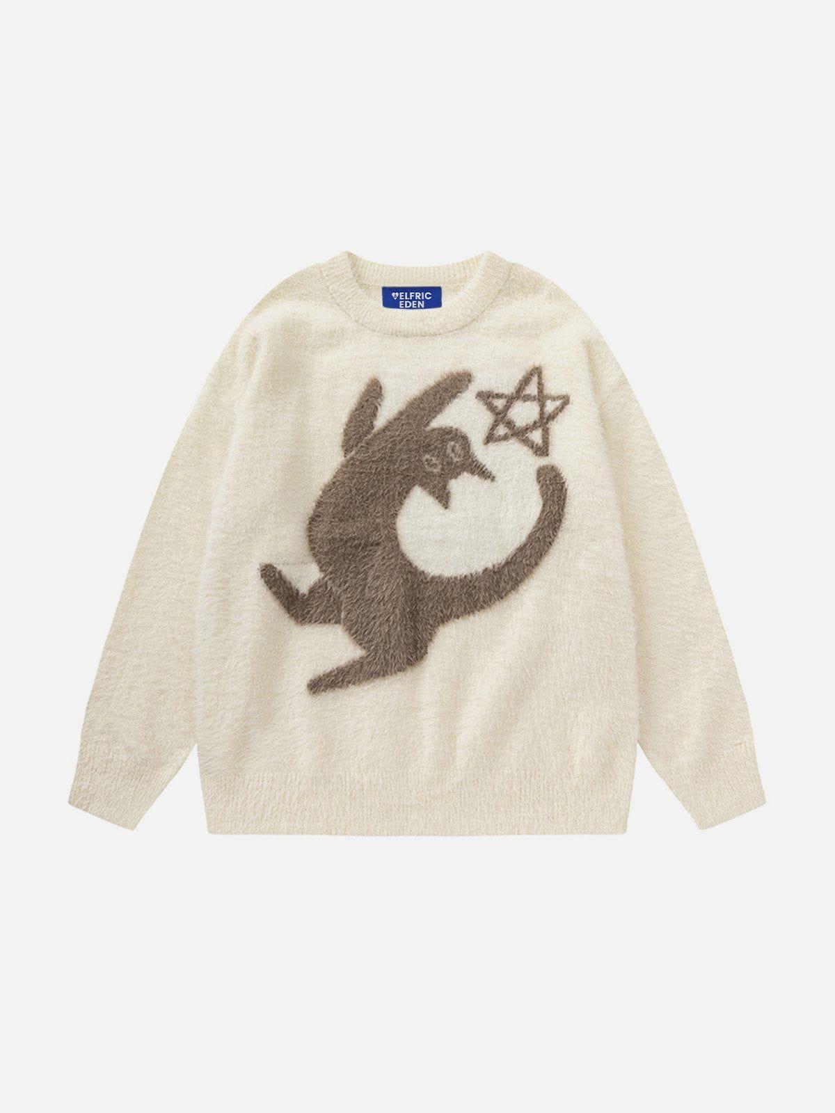 Aelfric Eden Cat Star Graphic Sweater Product Image