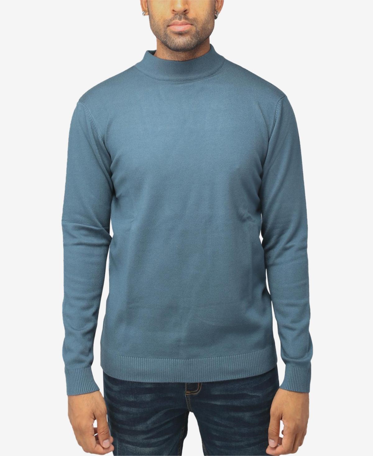 X-Ray Mens Basice Mock Neck Midweight Pullover Sweater Product Image