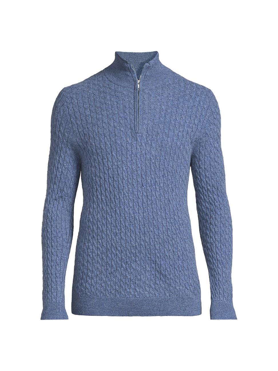 Mens Richmond Cashmere Zip Sweater Product Image