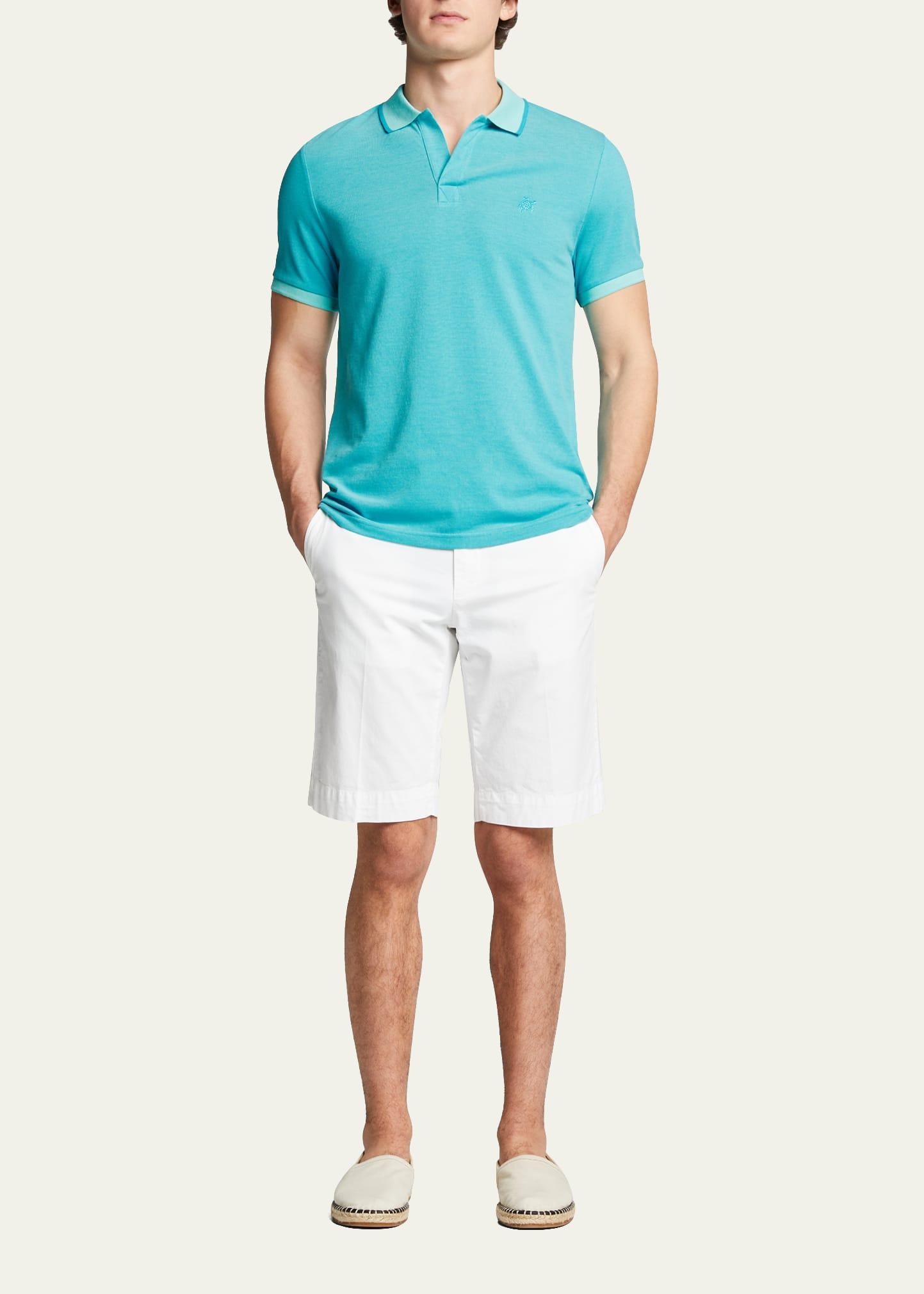 Mens Pique Tipped Polo Shirt Product Image