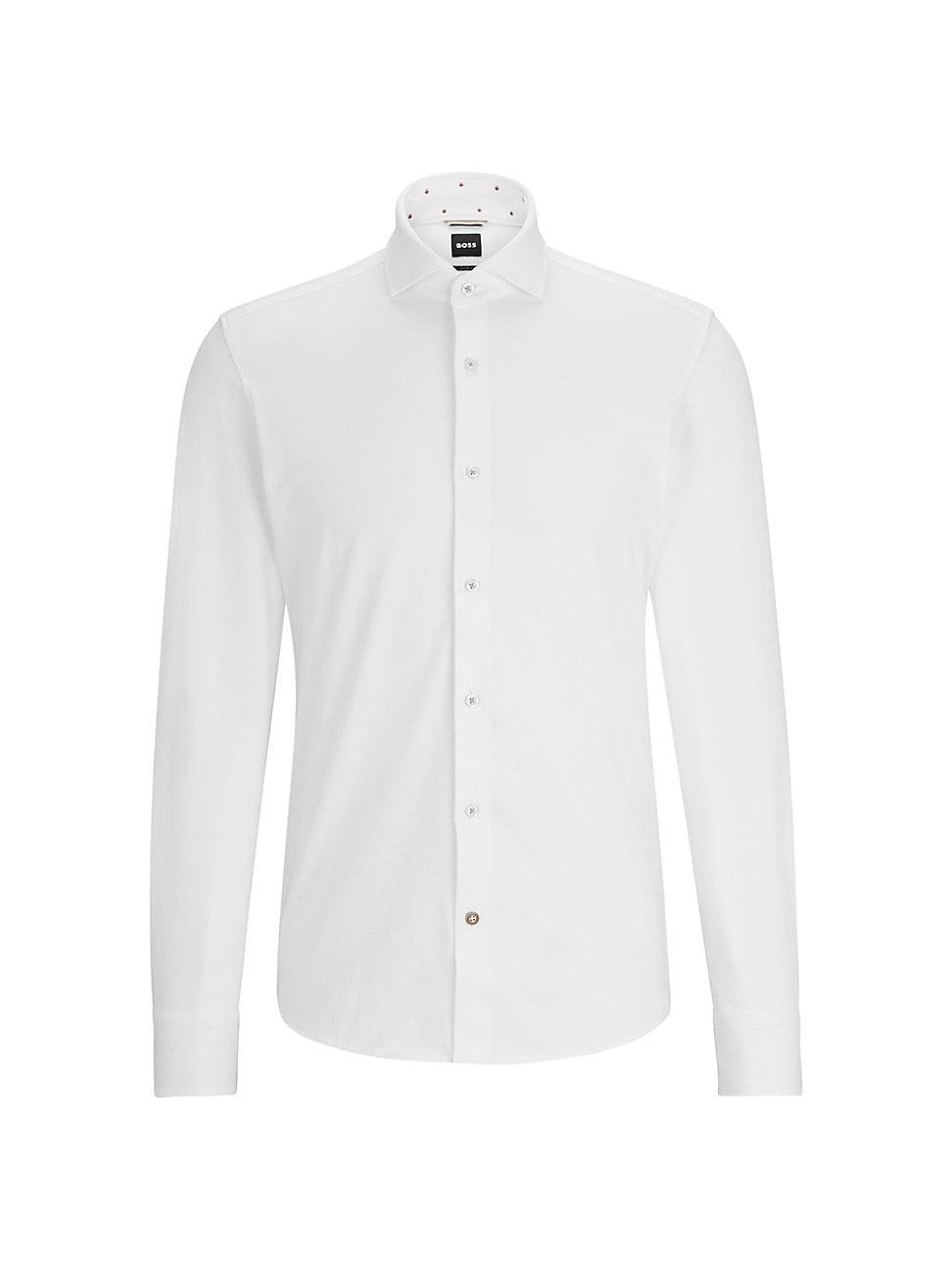 Mens Casual-Fit Shirt In Stretch Cotton Product Image