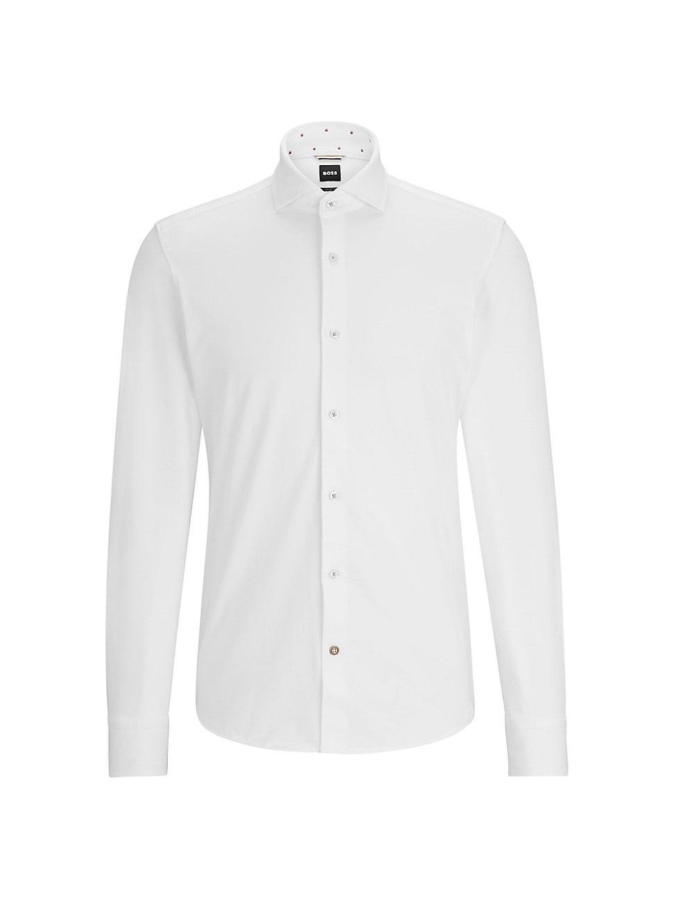 Mens Casual-Fit Shirt In Stretch Cotton Product Image