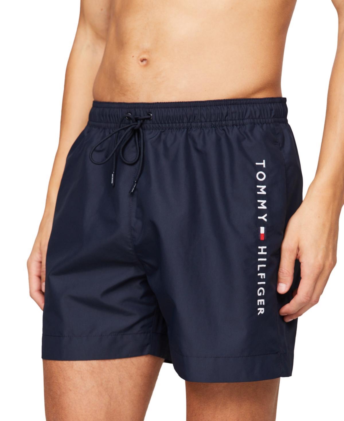 Tommy Hilfiger Mens Drawstring Logo 7 Swim Trunks Product Image