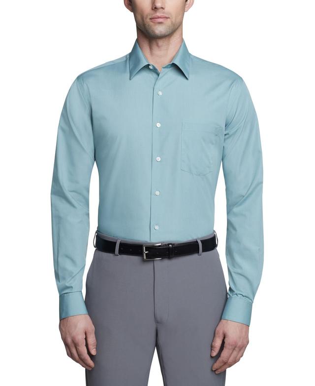 Van Heusen Mens Fitted Poplin Dress Shirt Product Image