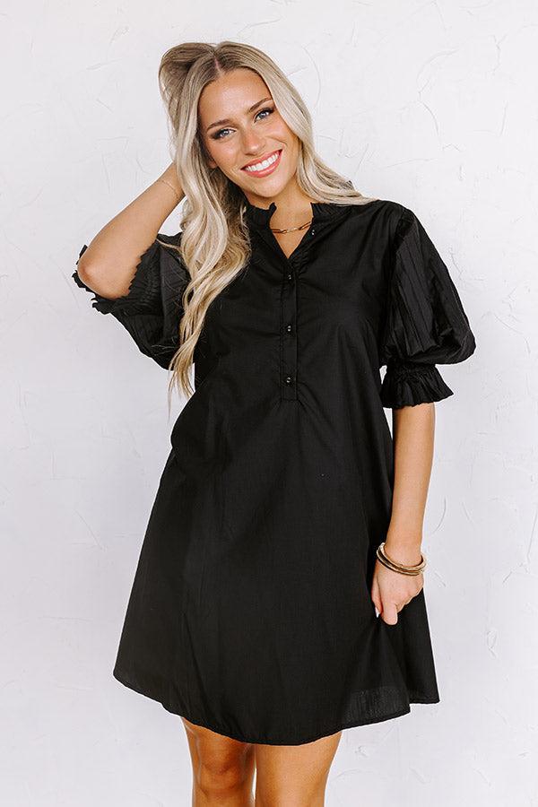 Talk Of The Town Mini Dress in Black Product Image