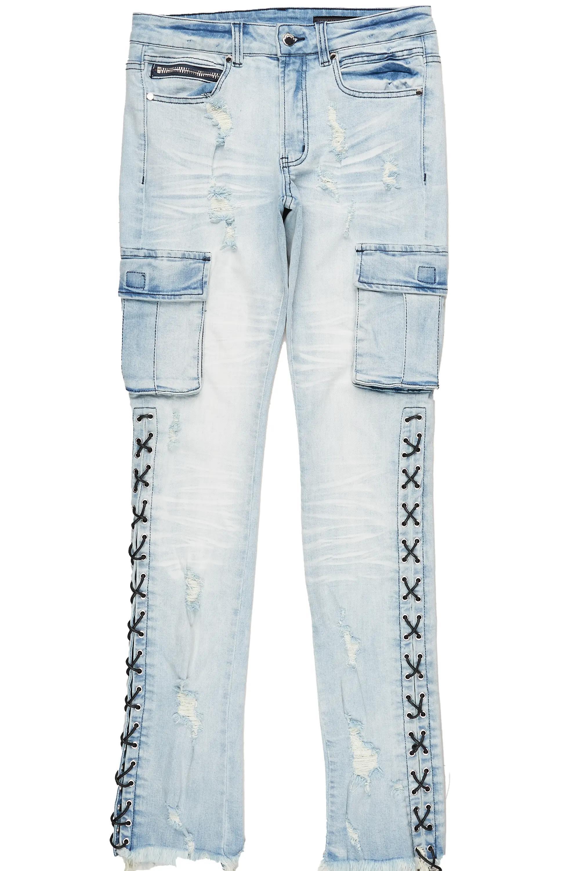 Honor Blue Stacked Flare Jean Male Product Image