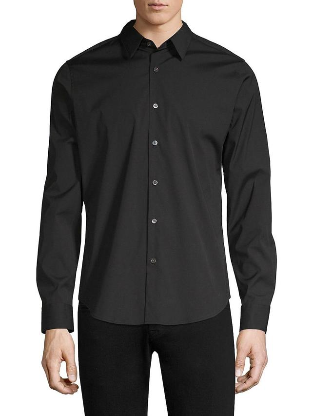 Mens Sylvain Wealth Poplin Long-Sleeve Shirt Product Image