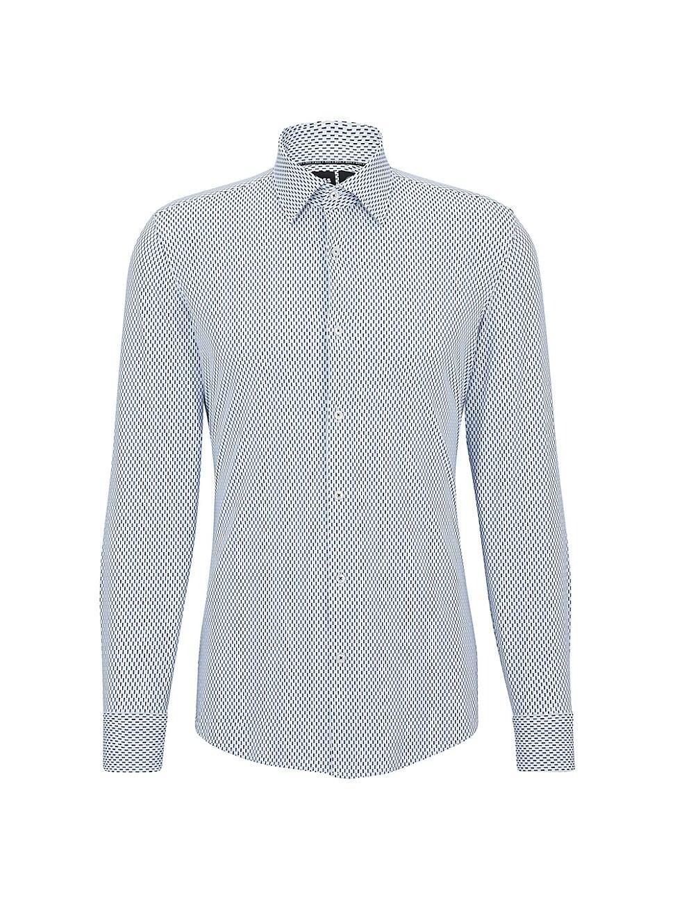 BOSS Roan Kent Stretch Recycled Polyamide Button-Up Shirt Product Image