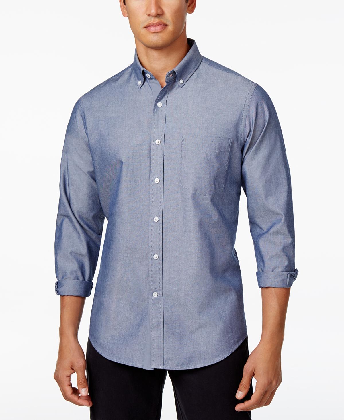 Club Room Mens Solid Stretch Oxford Cotton Shirt, Created for Macys Product Image