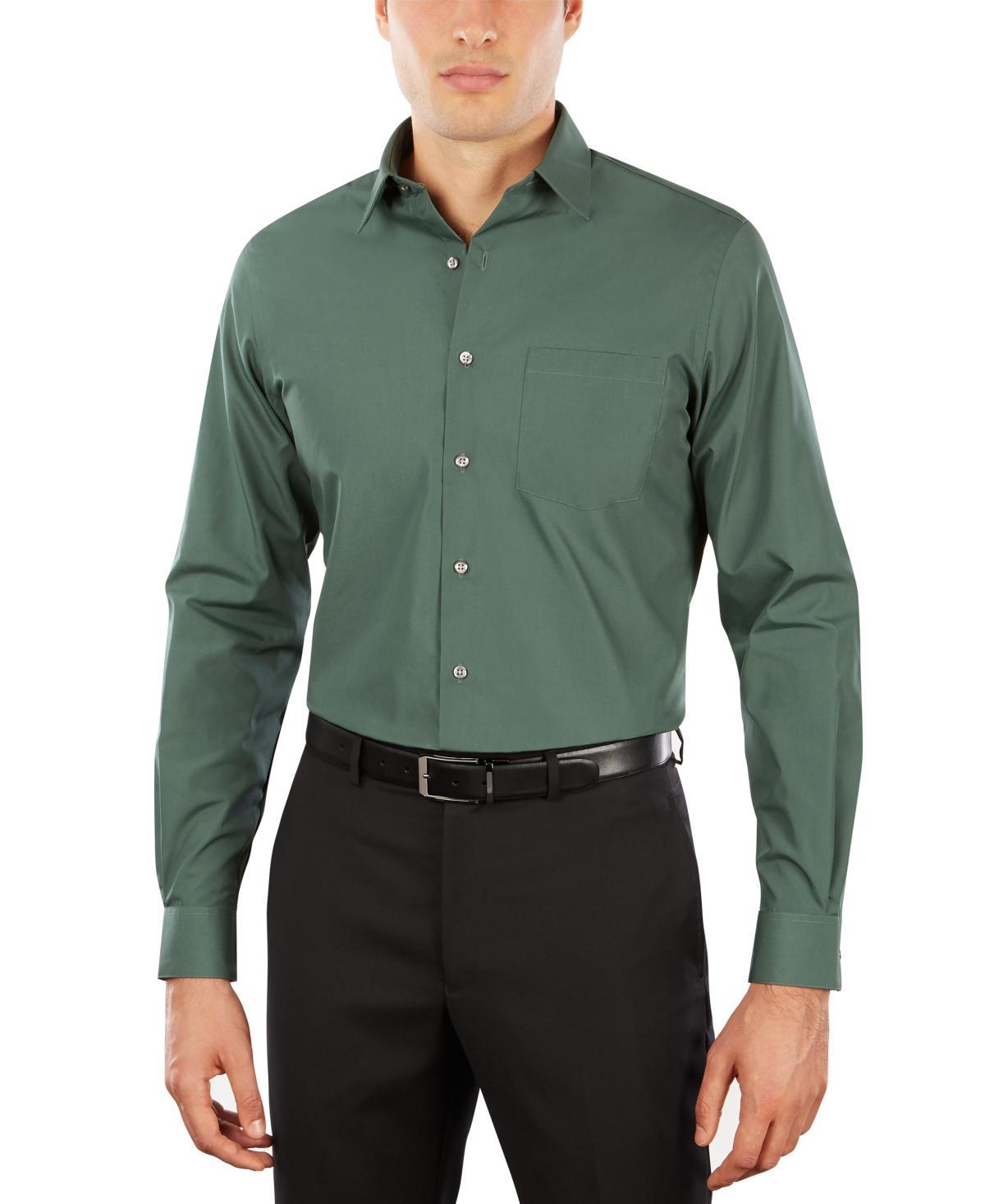 Van Heusen Mens Athletic Fit Poplin Dress Shirt Product Image