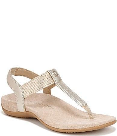 Vionic Brea Leather Thong Sandals Product Image