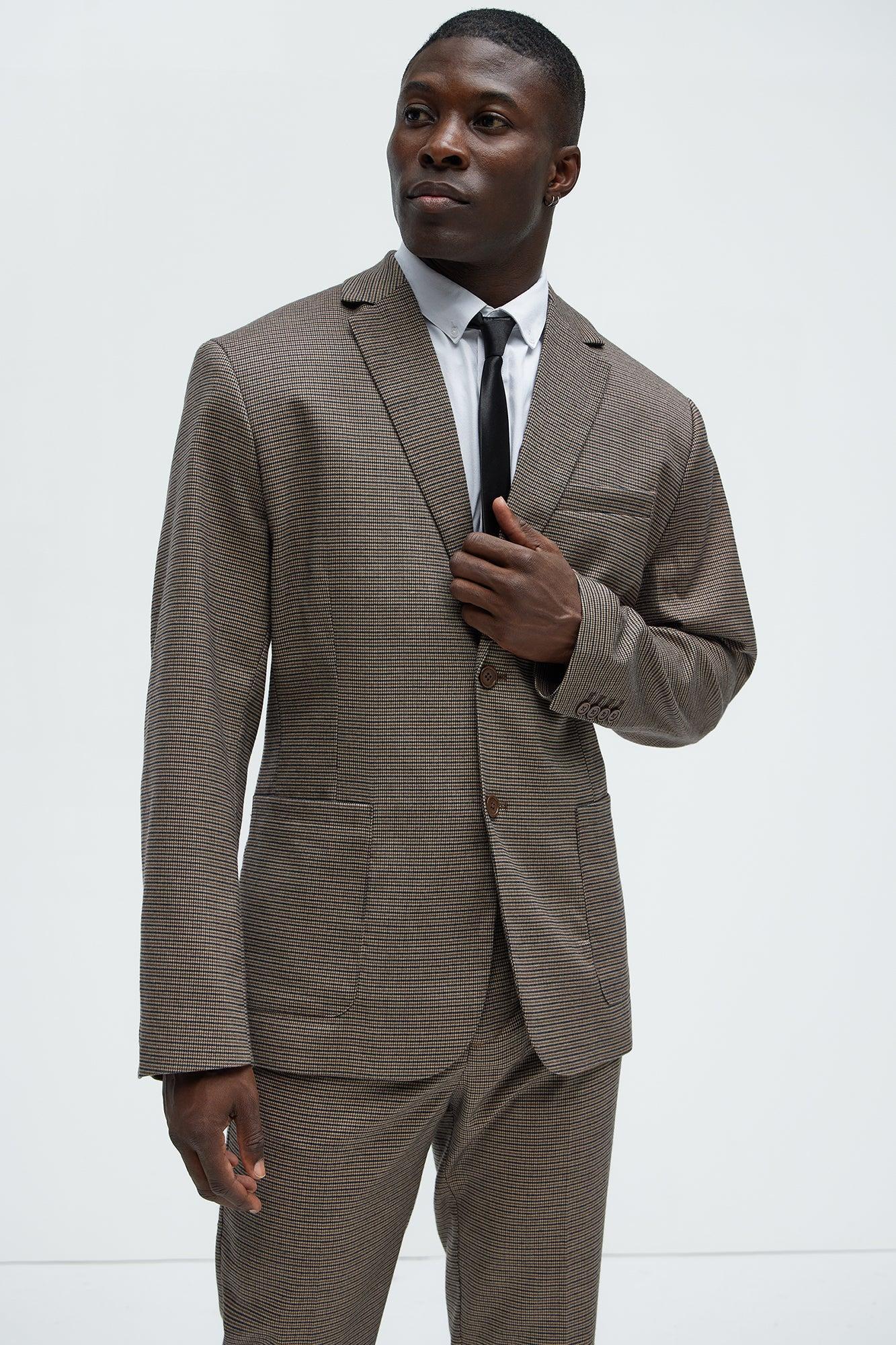 Inoa Houndstooth Blazer - Brown/combo product image