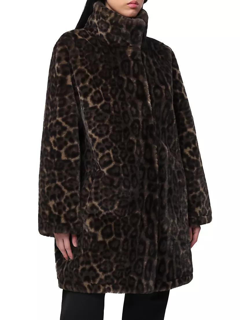 Blair Leopard Faux Fur Coat Product Image