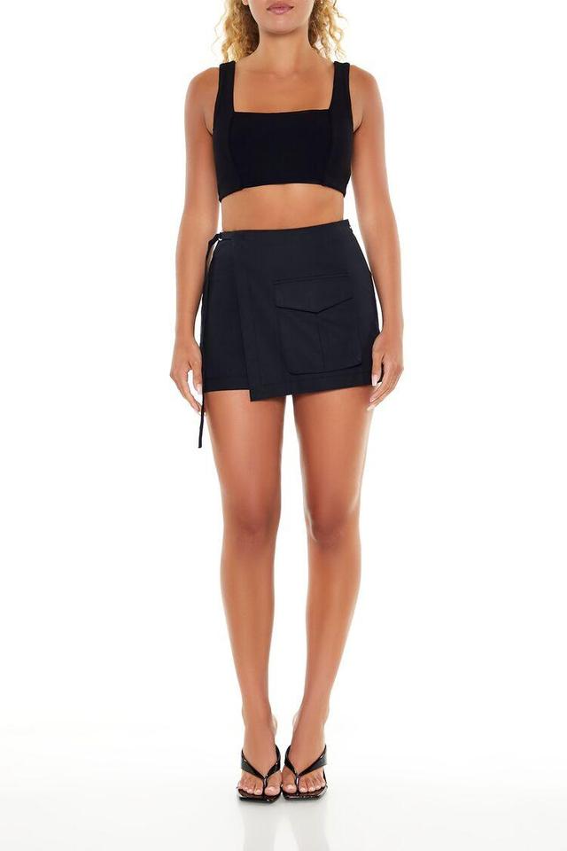 Twill Cargo Wrap Skort | Forever 21 Product Image