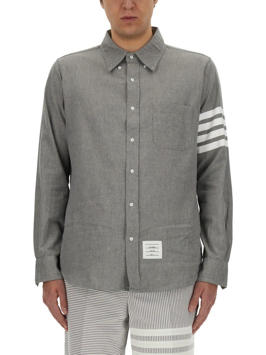 Button Down Shirt In Grey Product Image