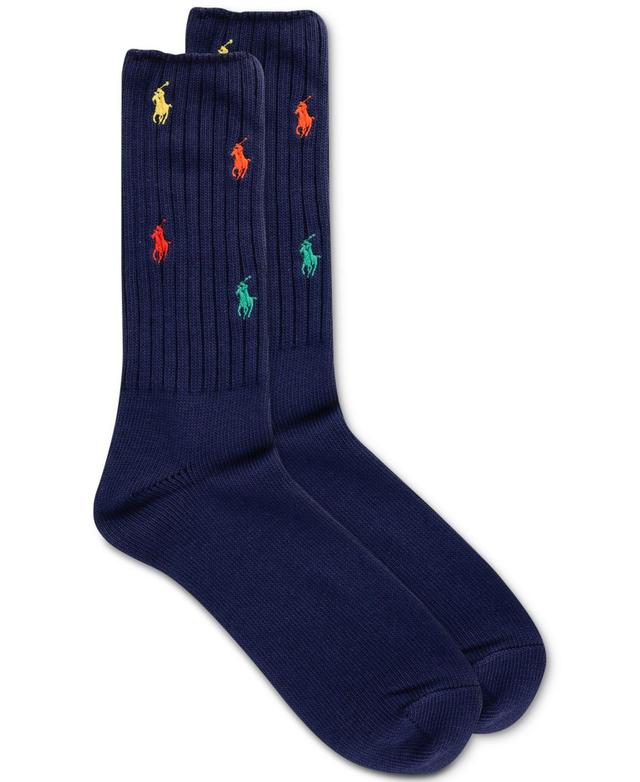 Polo Ralph Lauren Mens Rainbow Pony Crew Socks Product Image