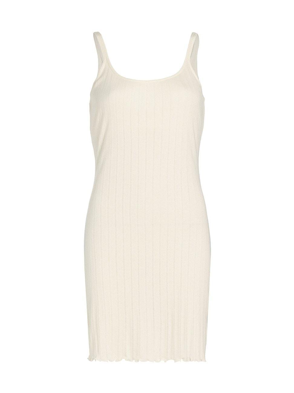 Womens Pointelle Scoopneck Tank Minidress Product Image