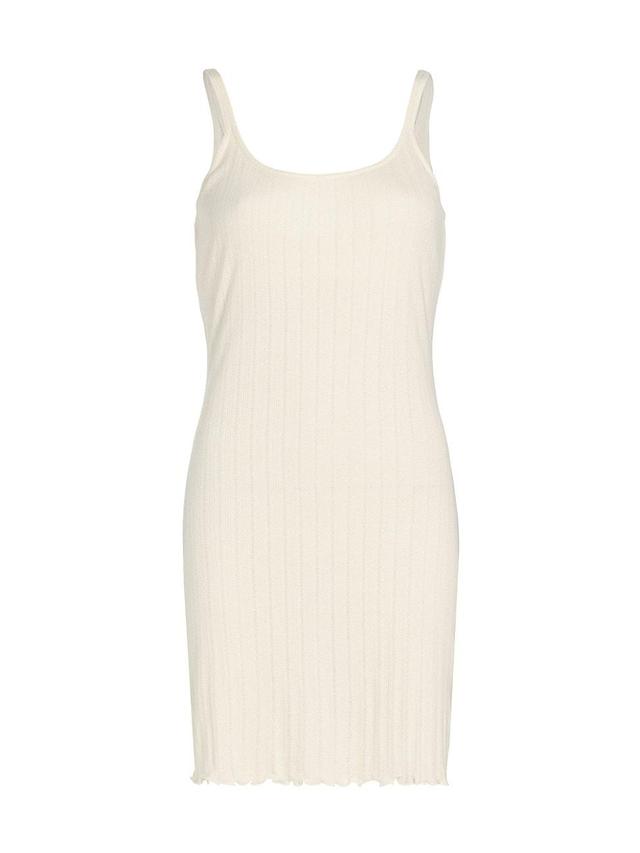 Womens Pointelle Scoopneck Tank Minidress Product Image