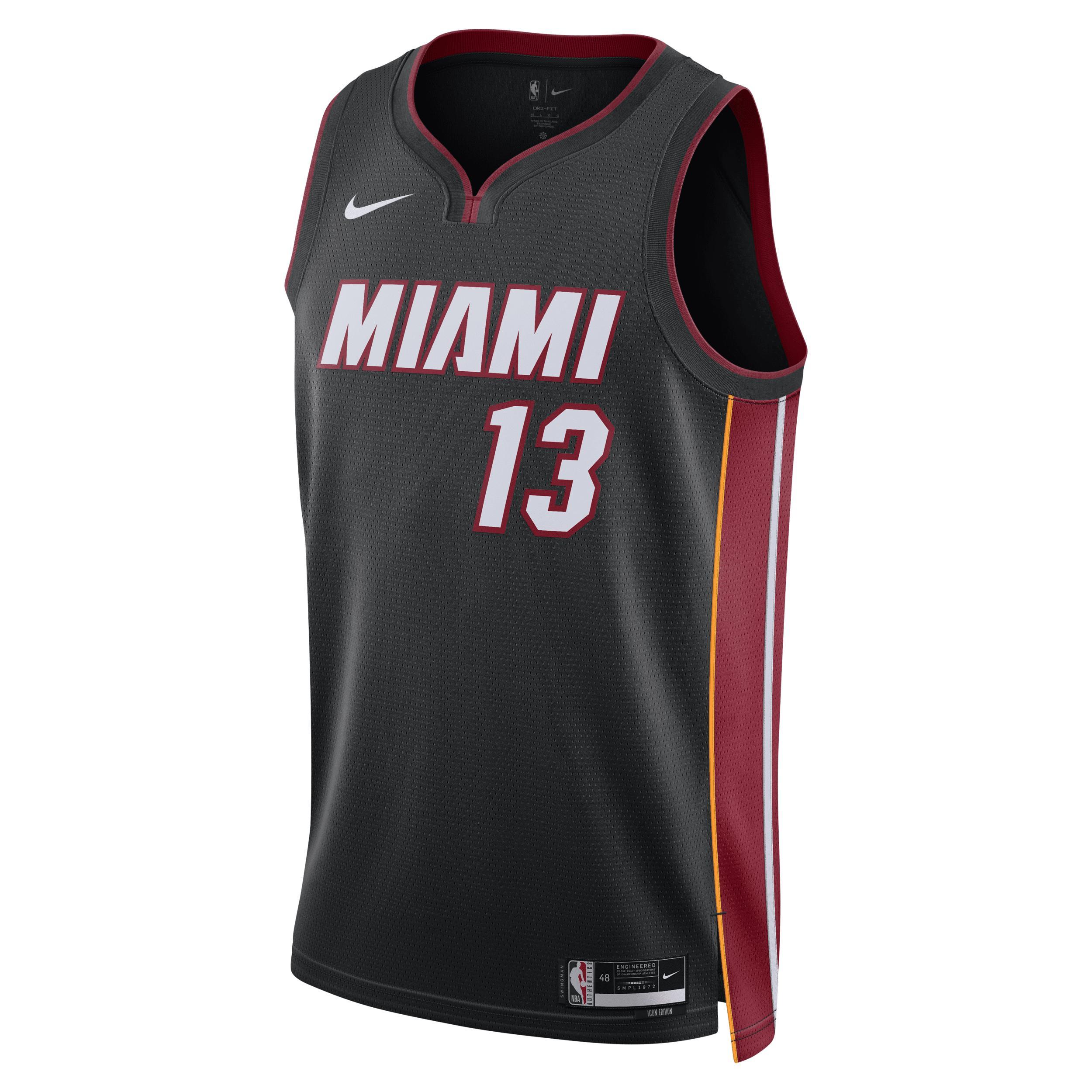 Miami Heat Icon Edition 2022/23 Nike Mens Dri-FIT NBA Swingman Jersey Product Image