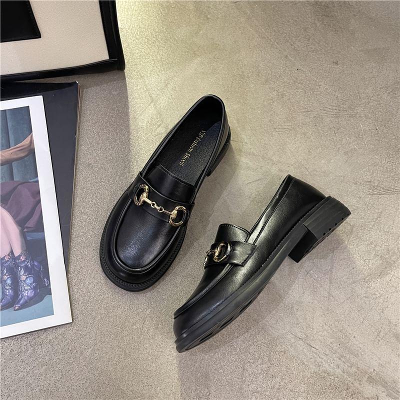 Platform Buckled Loafers Product Image